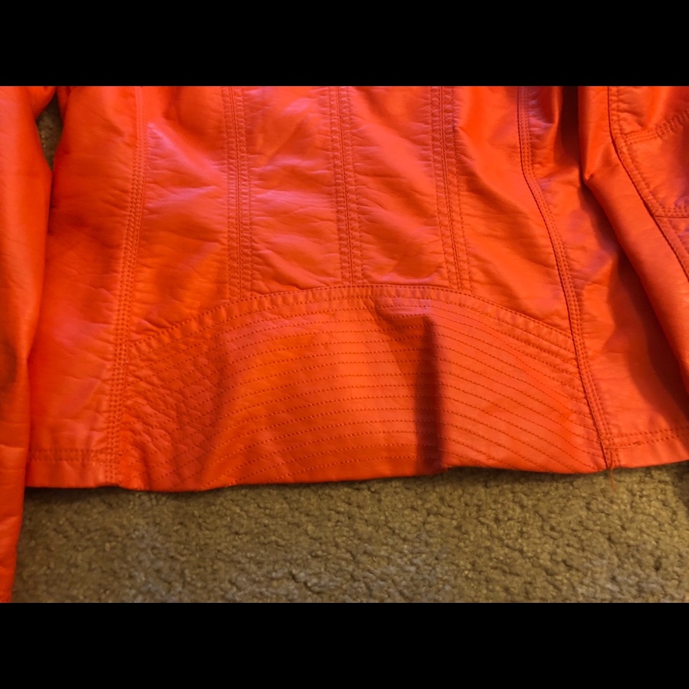 Luii Small Polyurethane Orange Jacket - image 3